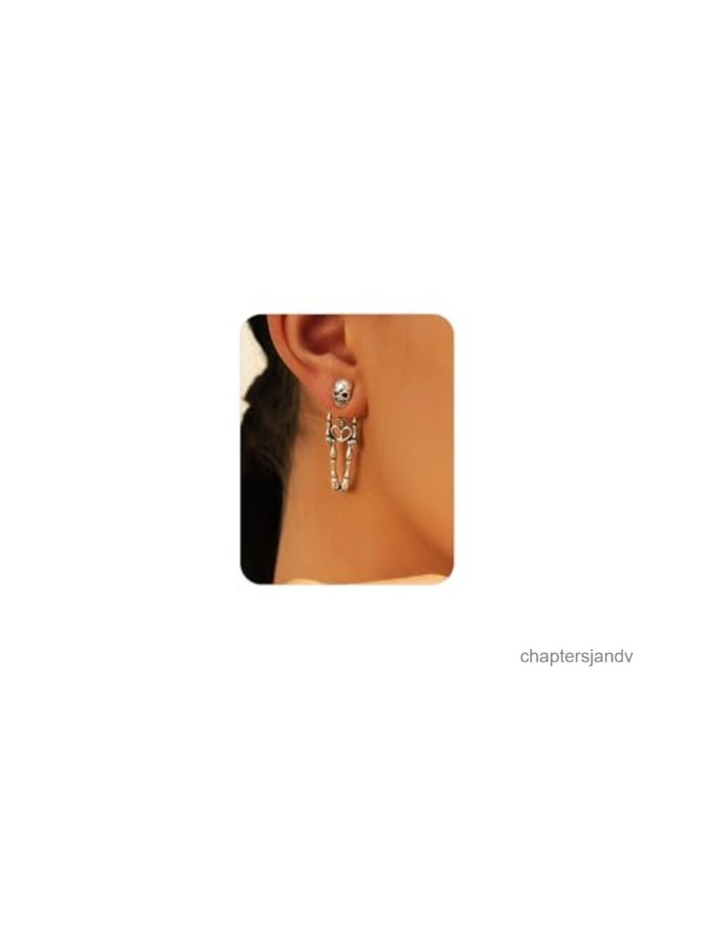Skull Skeleton Dangle Earrings Punk Halloween Party Jewelry